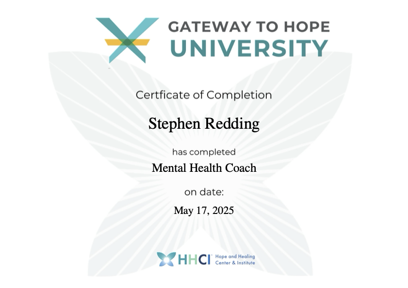Mental Health Coach certificate